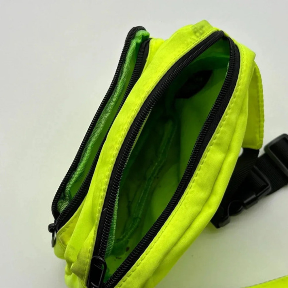 Neon‎ Green Fanny pack Asos High Life Trees - Picture 6 of 9